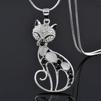 Collier Gatitos del Amor en argent avec zircon