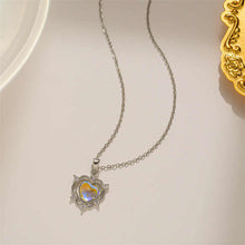 Collier en pierre de lune - Forme de cœur