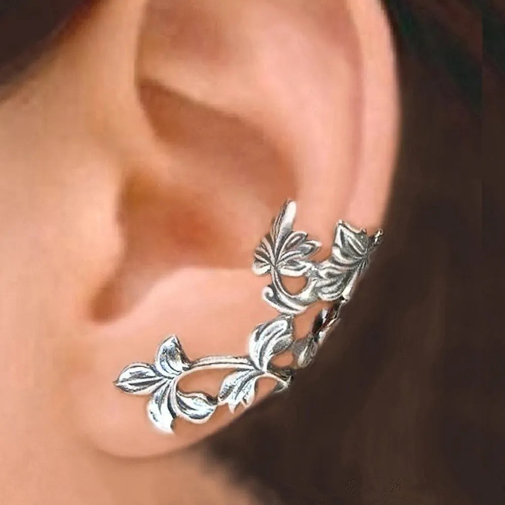 Boucles d'oreilles vintage en forme de fleur avec fermeture à clip