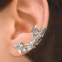 Boucles d'oreilles vintage en forme de fleur avec fermeture à clip