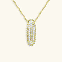 Collier en Diamants avec Initiale en Bulle
