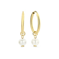 Boucles d'oreilles Perle Suspendue | Or