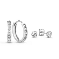Ensemble de Boucles d'Oreilles Pierres Célestes | Or
