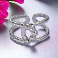 Bague Vitoria - Or et Argent (Ajustable)