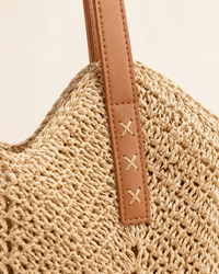 Sac fourre-tout en paille pour femme
