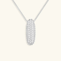 Collier en Diamants avec Initiale en Bulle