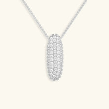 Collier en Diamants avec Initiale en Bulle