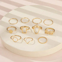 Ensemble de 11 Anneaux Vintage (Ajustable)