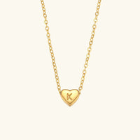 Collier en Or avec Initiale en Cœur