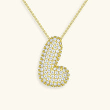 Collier en Diamants avec Initiale en Bulle