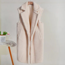 Petronella | Manteau d’hiver sans manches en peluche pour femme