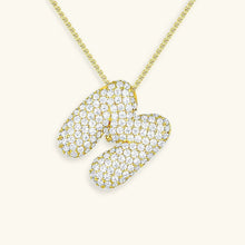 Collier en Diamants avec Initiale en Bulle