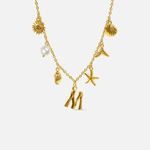 Collier Océan avec Lettre en Or