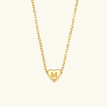 Collier en Or avec Initiale en Cœur