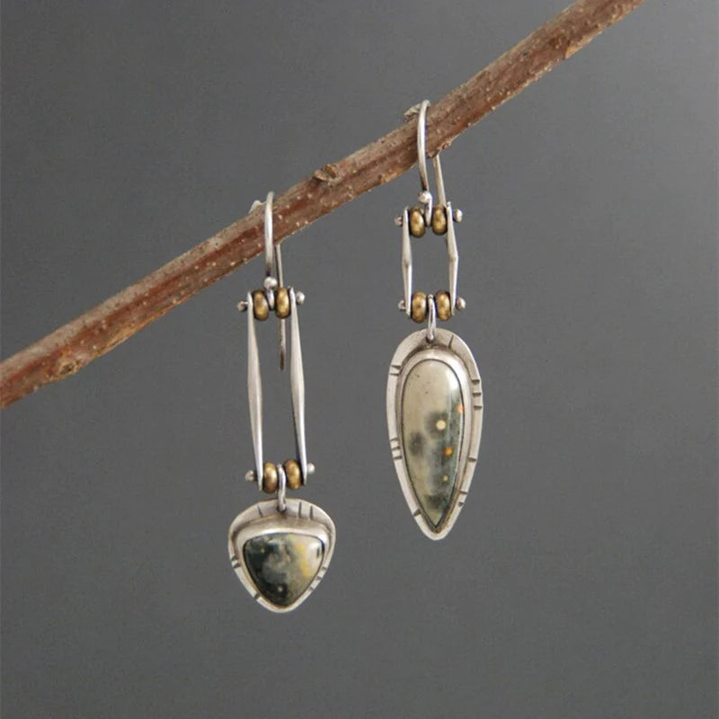 Boucles d'oreilles longues mécaniques punk