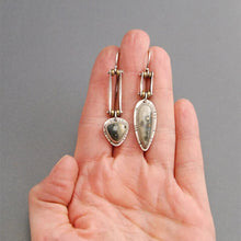 Boucles d'oreilles longues mécaniques punk