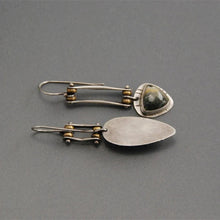 Boucles d'oreilles longues mécaniques punk