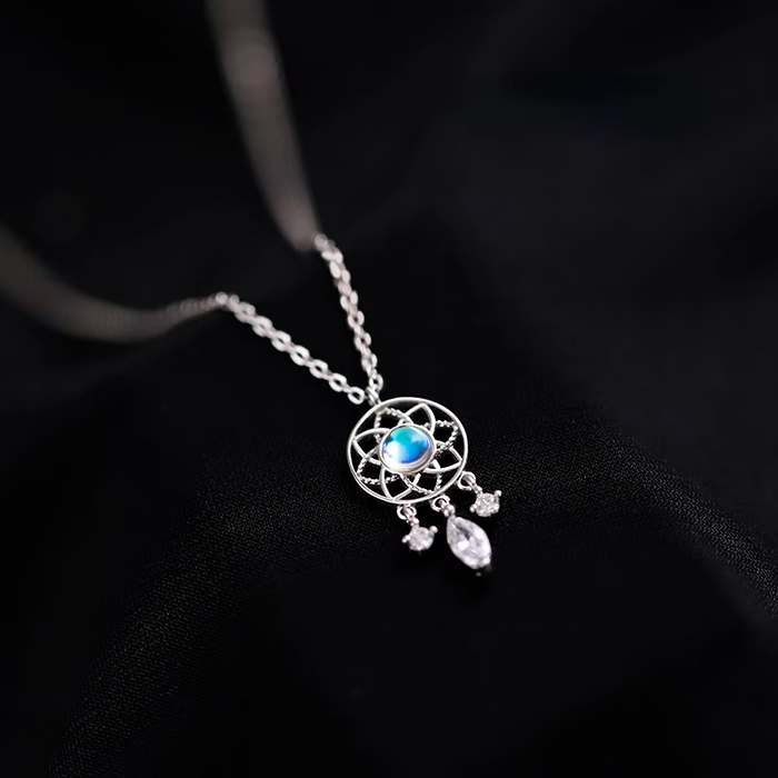 Collier avec pierre de lune - Attrape-rêves