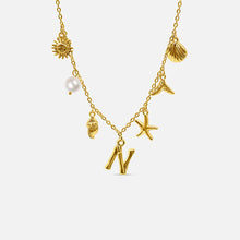 Collier Océan avec Lettre en Or