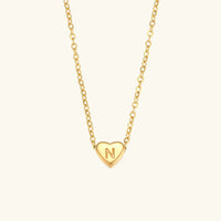 Collier en Or avec Initiale en Cœur