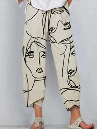 Tabea | Pantalon pour femme à imprimé abstrait