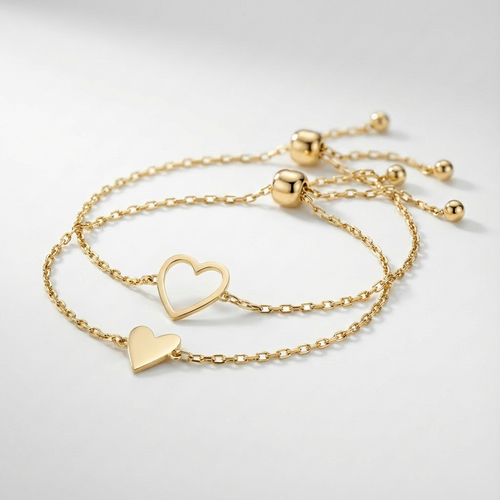 Bracelet Cœurs assortis “Amour”