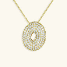 Collier en Diamants avec Initiale en Bulle