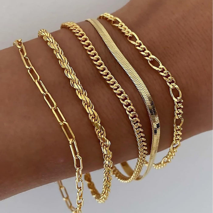 Ensemble de bracelets en or
