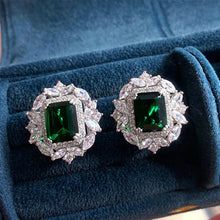 Boucles d'Oreilles Émeraude Sublime