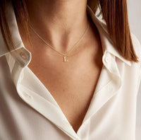 Collier en Or avec Lettre Initiale