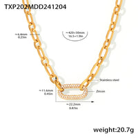 Ensemble de Bijoux Chaîne Maillon Pavé | Or