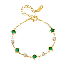 Bracelet Carolina avec émeraude