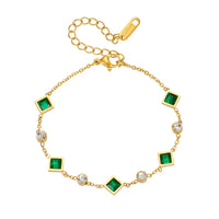 Bracelet Émeraude Céleste