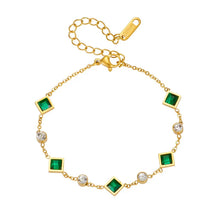 Bracelet Émeraude Céleste