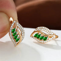 Boucles d'Oreilles Émeraude Brisa