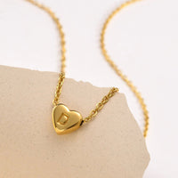 Collier en Or avec Initiale en Cœur