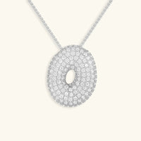 Collier en Diamants avec Initiale en Bulle