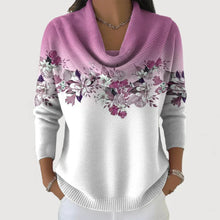 Amore | Pull fleuri avec un col doux