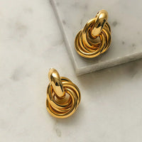 Boucles d'Oreilles Entrelacées | Or