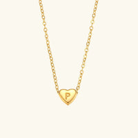 Collier en Or avec Initiale en Cœur
