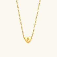 Collier en Or avec Initiale en Cœur