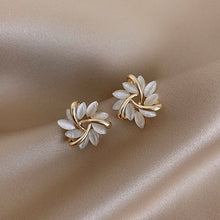 Boucles d'oreilles Sonja Luxe en Opale Blanc