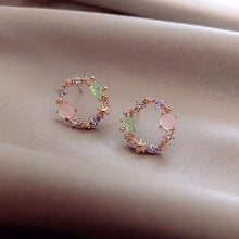 Floral avec zircon en or