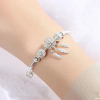 Bracelet ajustable «Attrapeur de Rêves» en argent