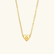 Collier en Or avec Initiale en Cœur