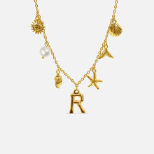 Collier Océan avec Lettre en Or