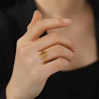 Bague Cœur et Patte (Ajustable)