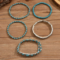 Ensemble de bracelets boho avec des perles turquoises