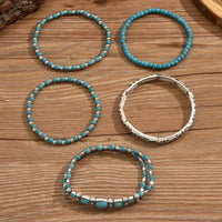 Ensemble de Bracelets Boho avec Perles Turquoise
