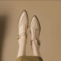 Aurenza - Chaussures femme à boucle et talon bas
